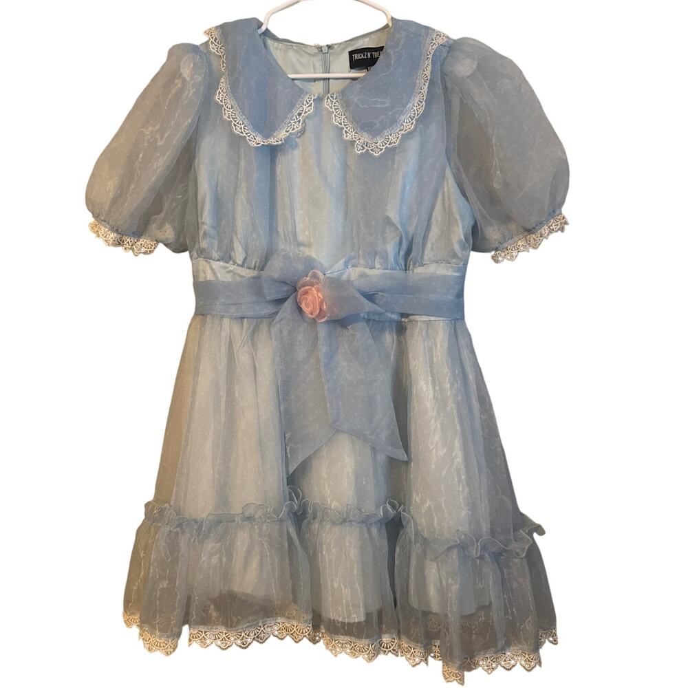 Dolls Kill The Shining Creepy Sisters Blue Dress Costume Sz XXL Trickz N Treatz